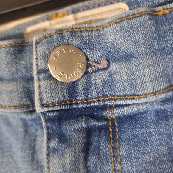 Free People Jeans Womens Size 27 Blue Light Wash Denim Skinny Stretch Jegging - Picture 3 of 16